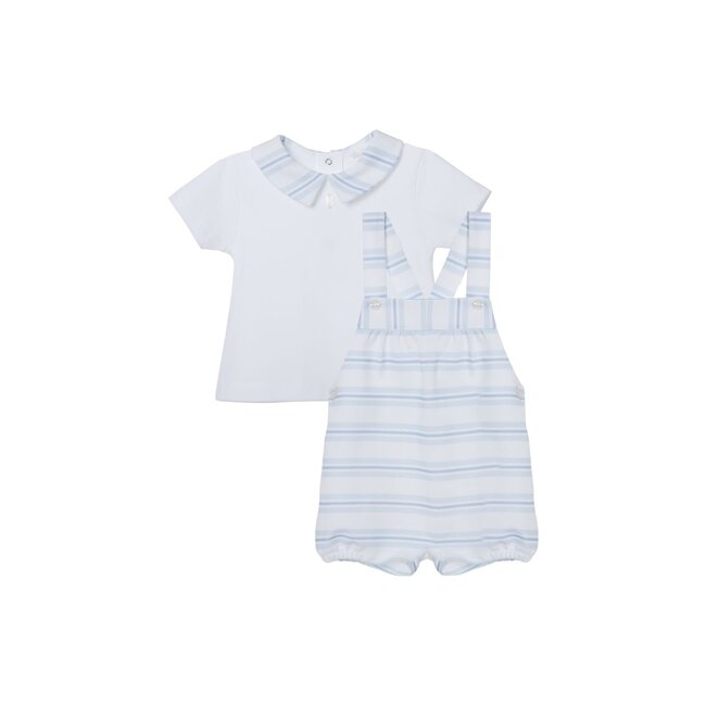PATACHOU SET NEWBORN BLUE BLUE STRIPES S25-3