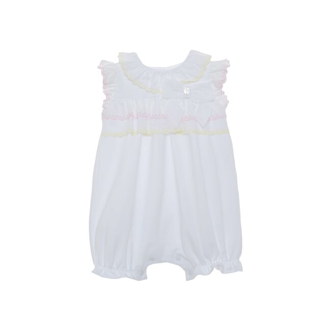 PATACHOU ROMPER NEWBORN COLORS WHITE