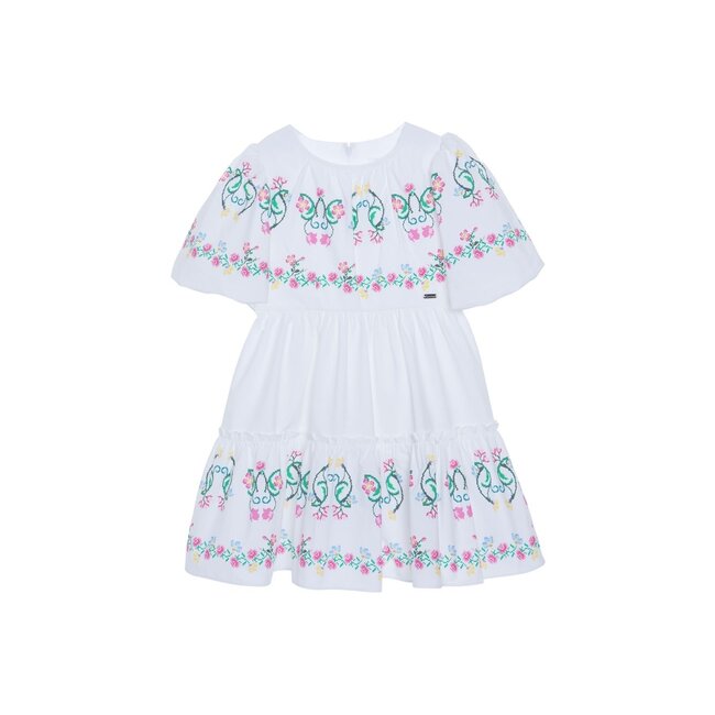 PATACHOU DRESS KIDS GIRL COLORS CROSS STITCH PRINT S25-37