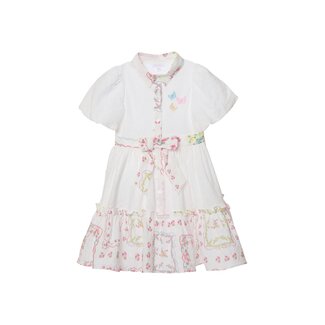 PATACHOU DRESS KIDS GIRL LIBERTY WHITE