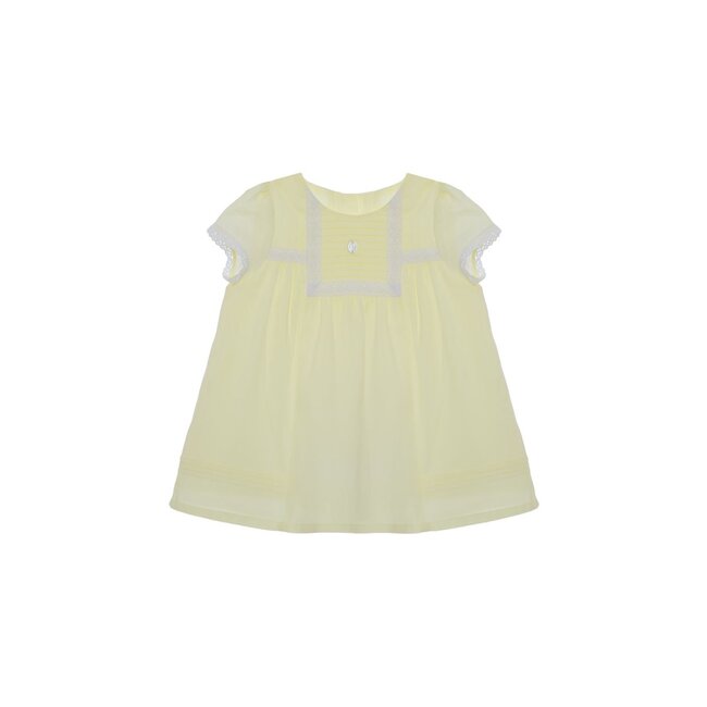 PATACHOU DRESS  NEWBORN COLORS LEMON LIGHT