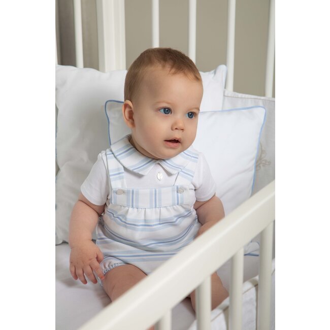 PATACHOU SET NEWBORN BLUE BLUE STRIPES S25-3