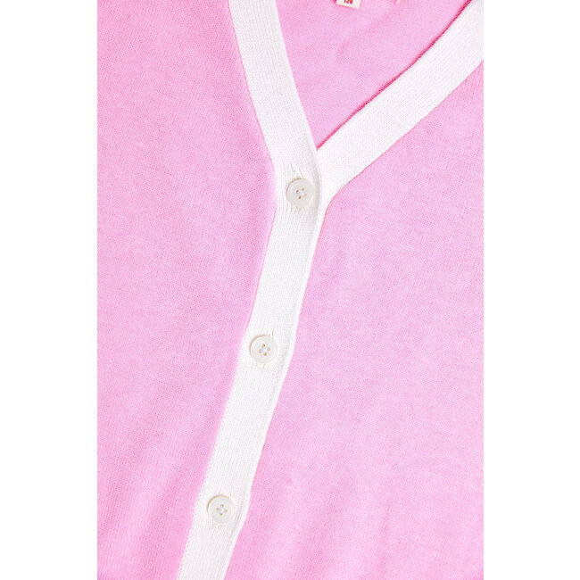 CATIMINI GIRLS KNIT SWEATER W/ CONTRAST TRIMMING