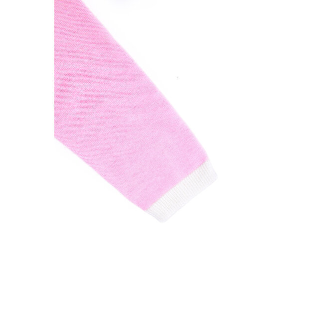 CATIMINI GIRLS KNIT SWEATER W/ CONTRAST TRIMMING