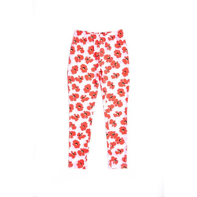 CATIMINI GIRLS ALLOVER FLORAL PRINT LEGGINGS