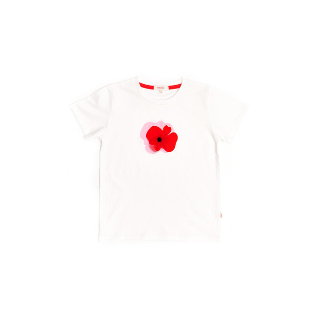 CATIMINI GIRLS SS TEE W/ FLOWER GRAPHIC