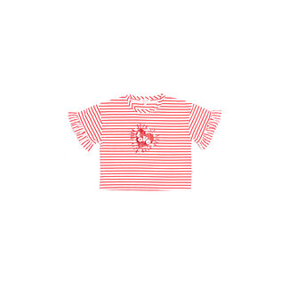 CATIMINI GIRLS STRIPED BOXY TSHIRT