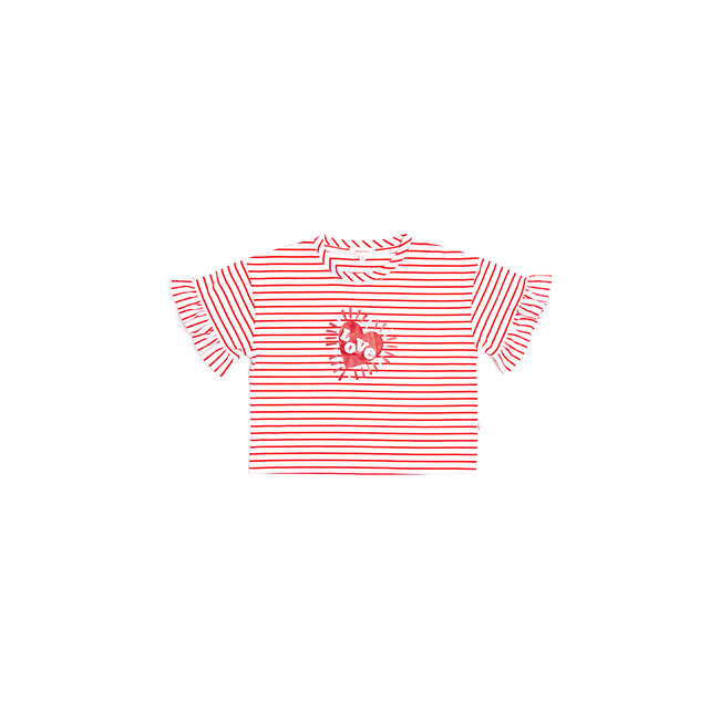 CATIMINI GIRLS STRIPED BOXY TSHIRT