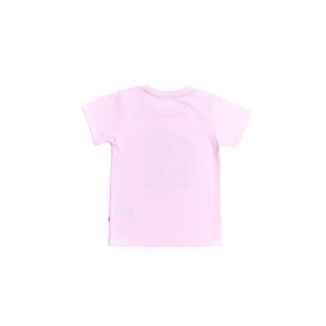 CATIMINI GIRLS SS TEE W/ FLORAL LOGO GRAPHIC