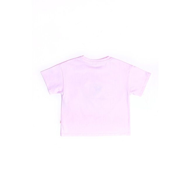 CATIMINI GIRLS SS TEE W/ MULICOLORED FLORAL GRAPHIC