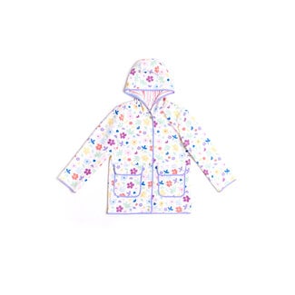CATIMINI GIRLS MULTICOLORED FLORAL RAINCOAT