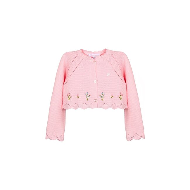PATACHOU CARDIGAN MINI GIRL LIBERTY - PINK