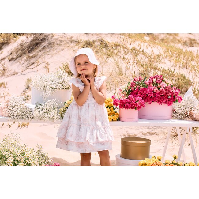 PATACHOU HAT MINI GIRL - PINK TOILE DE JOUY S25-9