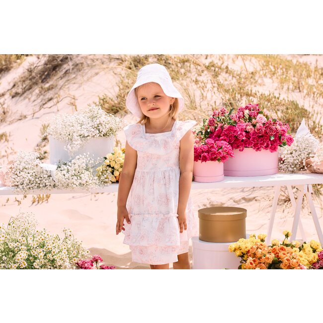 PATACHOU HAT MINI GIRL - PINK TOILE DE JOUY S25-9