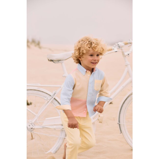 PATACHOU PANTS MINI BOY CITY - YELLOW