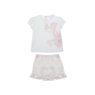 PATACHOU SET MINI GIRL PALE PINK - PINK TOILE DE JOUY S25-9