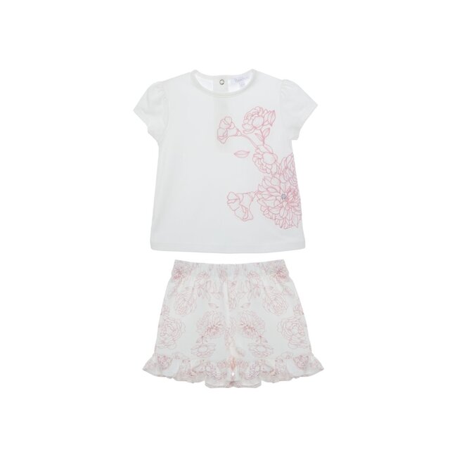 PATACHOU SET MINI GIRL PALE PINK - PINK TOILE DE JOUY S25-9