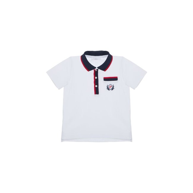 PATACHOU POLO MINI BOY CRUISE - WHITE