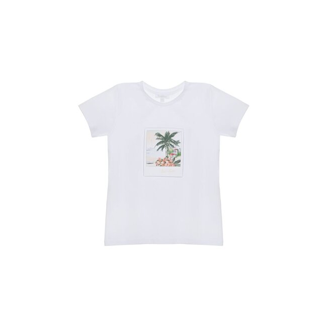 PATACHOU T-SHIRT BOY SWIMWEAR - WHITE