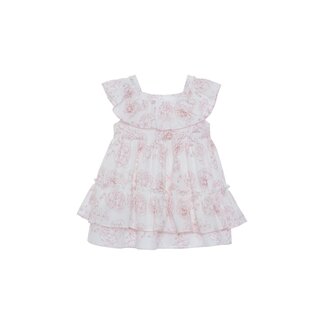PATACHOU DRESS MINI GIRL PALE PINK - PINK TOILE DE JOUY S25-9