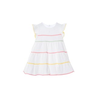 PATACHOU DRESS MINI GIRL COLORS - WHITE