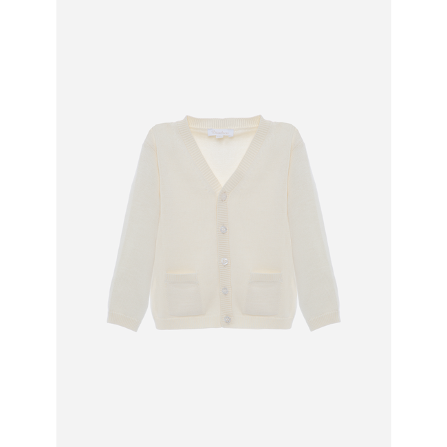 PATACHOU CARDIGAN MINI BOY SPECIAL OCCASION - ECRU