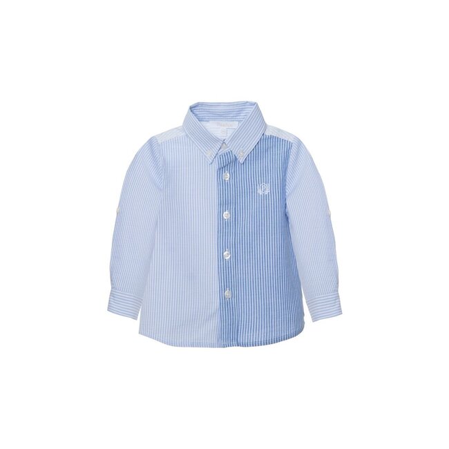 PATACHOU SHIRT MINI BOY PALE BLUE - MULTI BLUE STRIPES S25-14