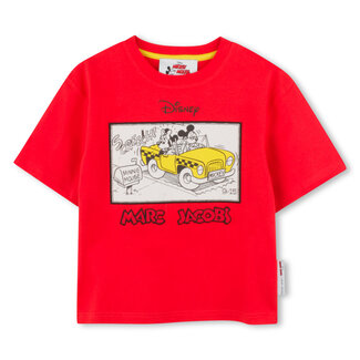 THE MARC JACOBS GIRLS BRIGHT RED SHORT SLEEVES TEE-SHIRT