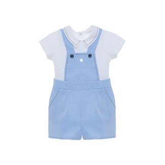 PATACHOU ROMPER NEWBORN CRUISE MELANGE BLUE