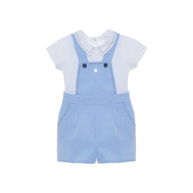 PATACHOU ROMPER NEWBORN CRUISE MELANGE BLUE