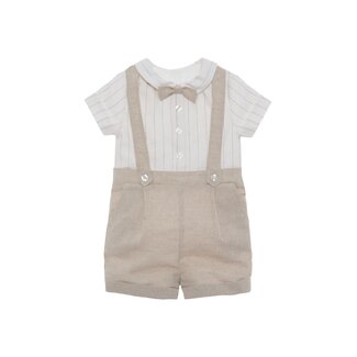 PATACHOU ROMPER MINI BOY SPECIAL OCCASION - BEIGE MELANGE