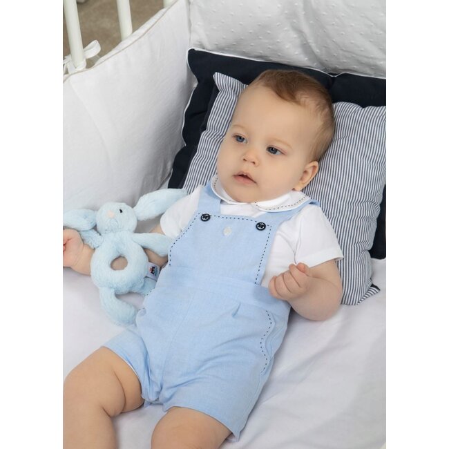 PATACHOU ROMPER NEWBORN CRUISE MELANGE BLUE