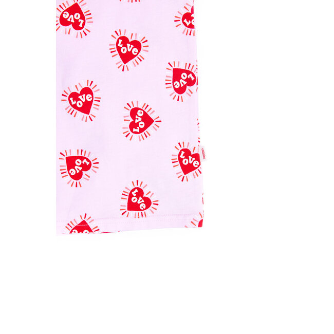 CATIMINI GIRLS SS TEE W/ ALLOVER HEARTS