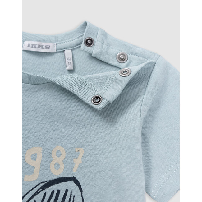IKKS Green organic cotton baby boy whale T-shirt