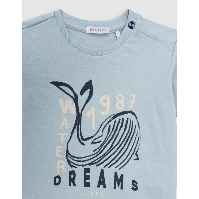 IKKS Green organic cotton baby boy whale T-shirt