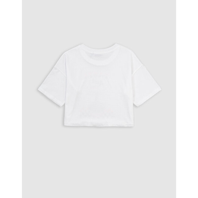 IKKS White t-shirt organic cotton visual pasta bowl for girl