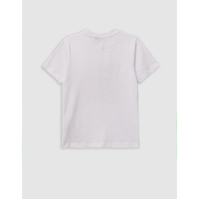 IKKS Men's white organic cotton tiger head t-shirt for boy