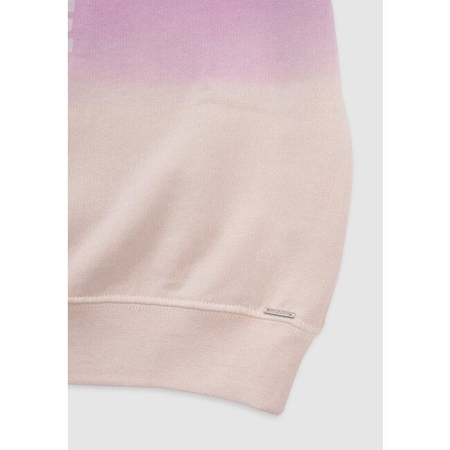 IKKS Girl's purple sleeveless deep dye sweatshirt with message