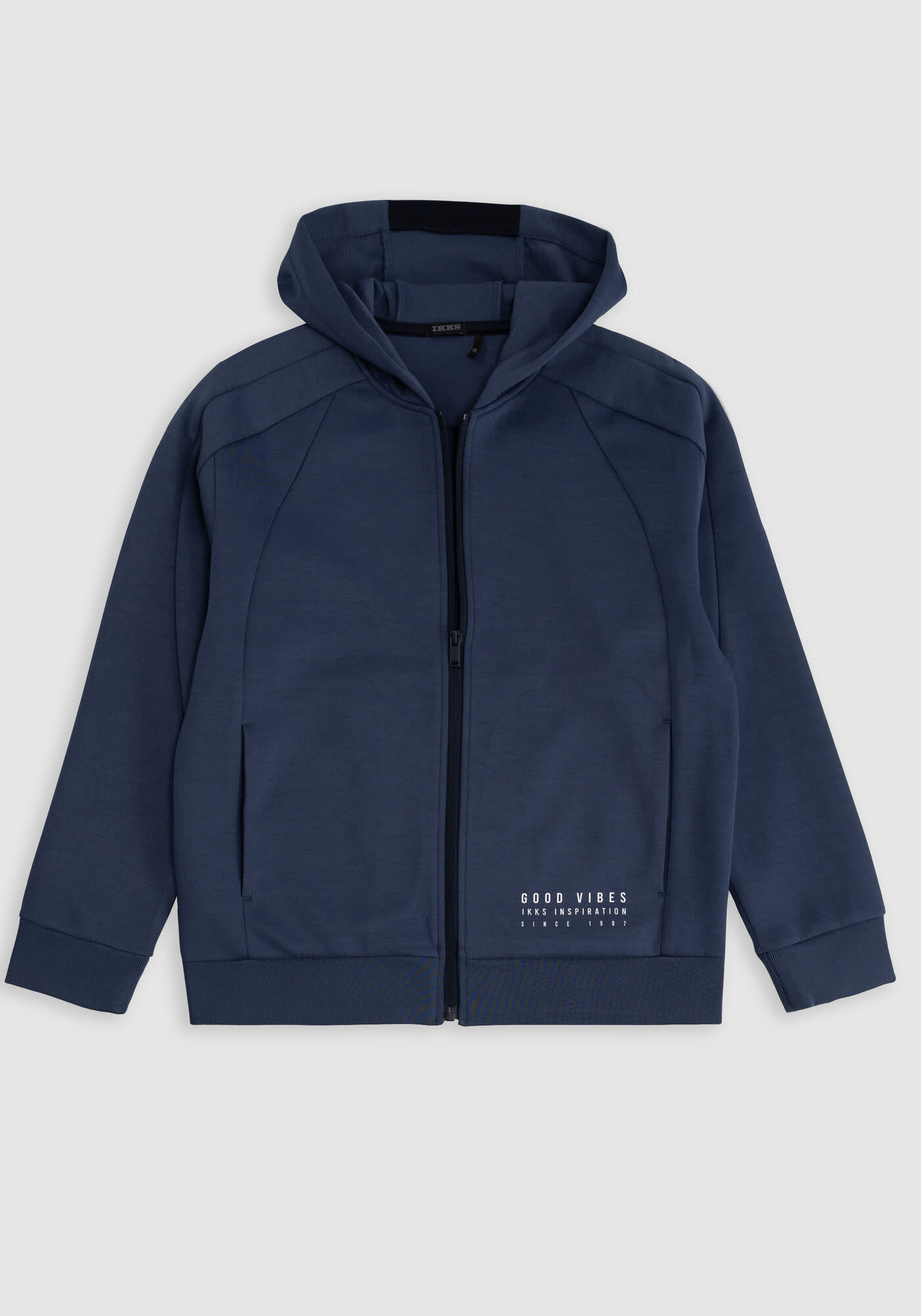 トップス Ikko ikks-relaxed-blue-cardigan-