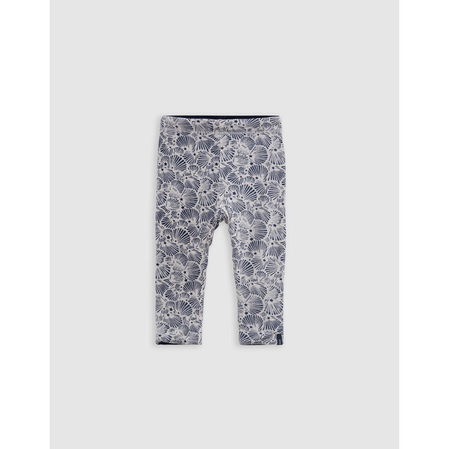 IKKS Reversible seashell and navy leggings for girls