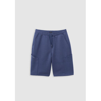 IKKS BATTLE blue fleece tech fleece Bermuda shorts for boy