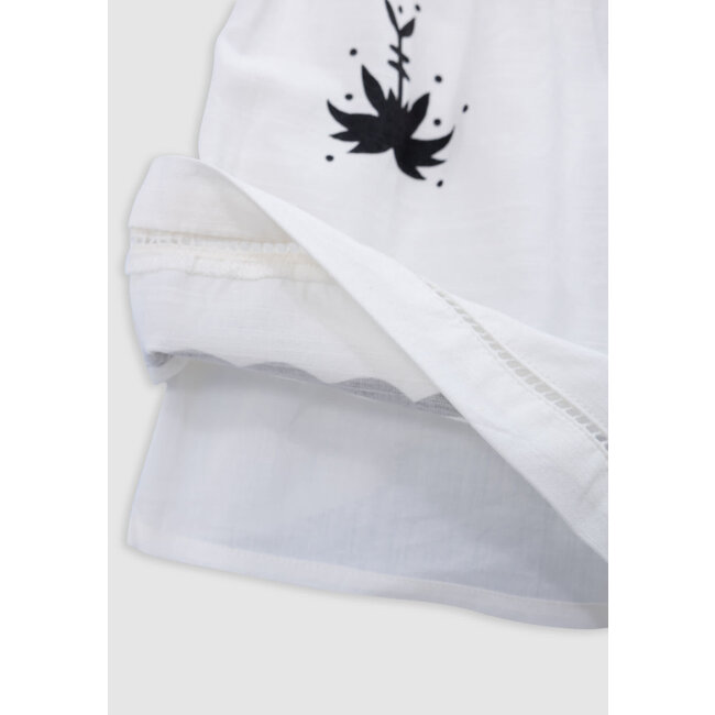 IKKS White printed shorts maxi motifs for girl