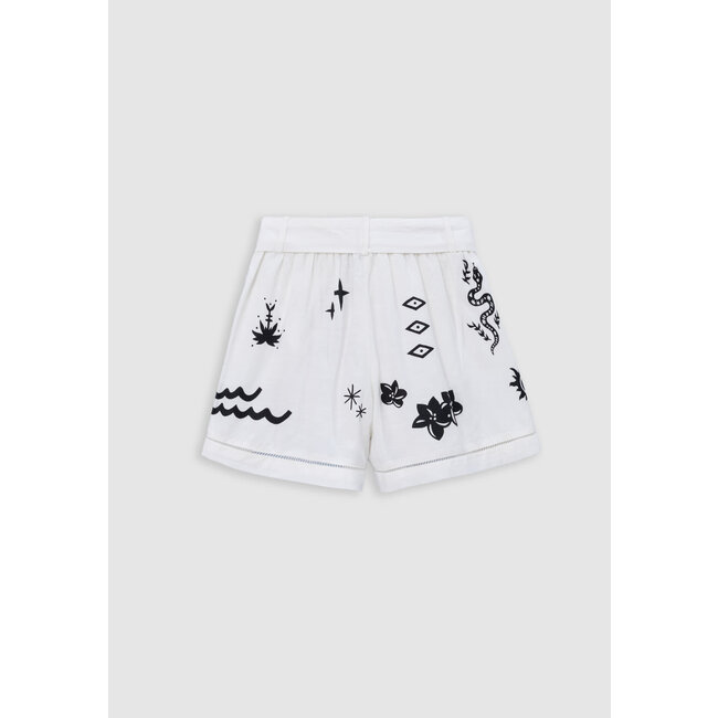 IKKS White printed shorts maxi motifs for girl