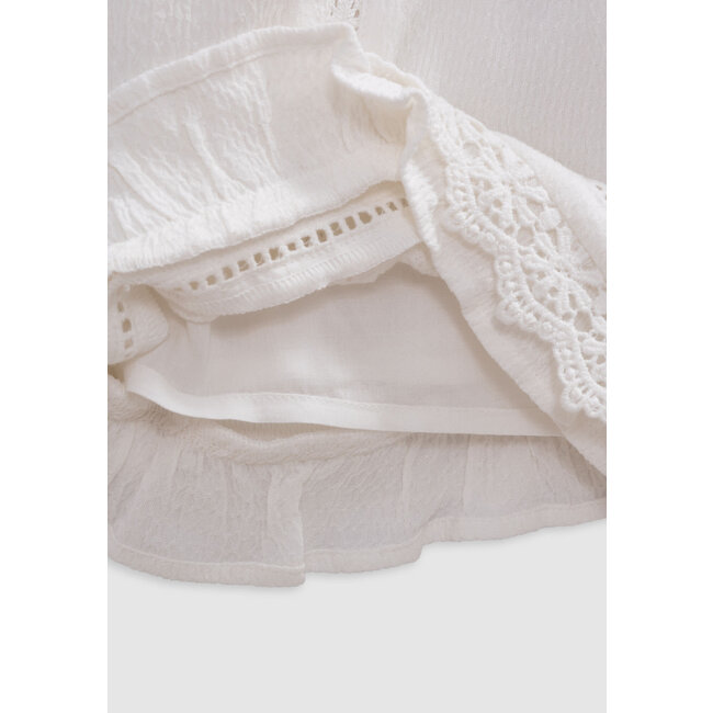 IKKS Ecru shorts with lace details bohemian spirit for girls