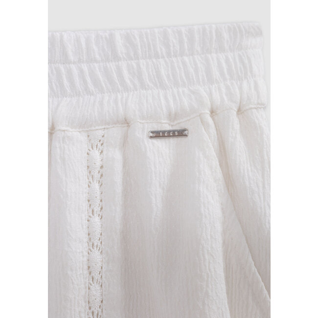 IKKS Ecru shorts with lace details bohemian spirit for girls