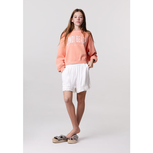 IKKS Ecru shorts with lace details bohemian spirit for girls