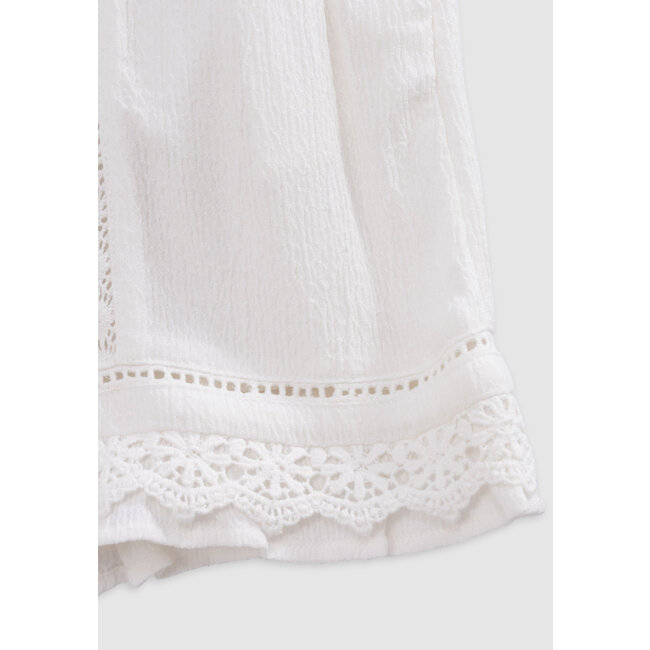 IKKS Ecru shorts with lace details bohemian spirit for girls