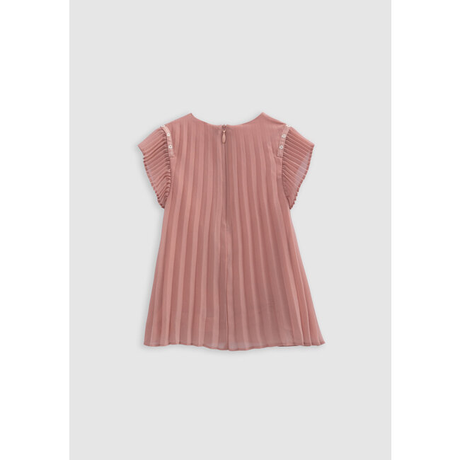 IKKS Medium pink pleated dress for girls