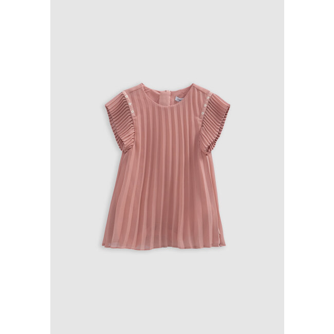 IKKS Medium pink pleated dress for girls