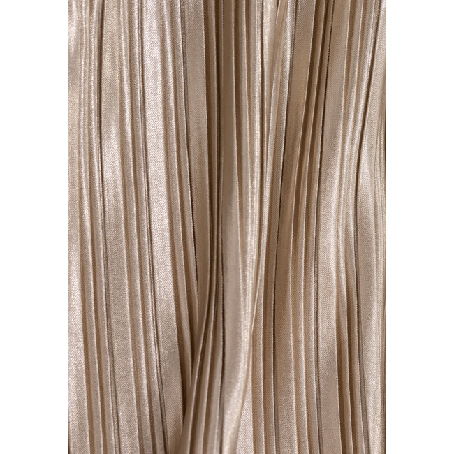 IKKS Gold pleated long dress for girl